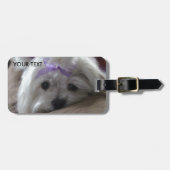 マルチーズ設計 ラゲッジタグ (正面横)