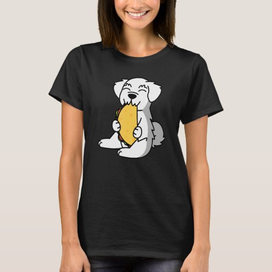 マルチーズ食べズアタコドッグ Tシャツ (正面)