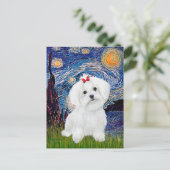 マルチーズ8アップ – スターリーナイト ポストカード (スタンド正面)