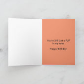 マルチーズ「あなたはまだちょうど子犬」のバースデー・カード カード (内部)
