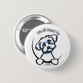 マルチーズ・イッツ・オール・アバウト・ミー 缶バッジ (正面&裏面)