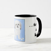 マルチーズ＋シーズーのミックス犬マグカップ マグカップ (正面右)