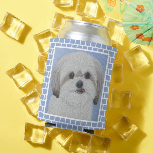 マルチーズ+シーズー ミックス犬 タイル式缶クーラー 缶クーラー (インサイチュ 夏)