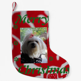 マルチーズ スモールクリスマスストッキング