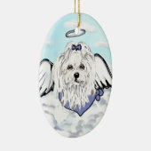 マルチーズ セラミックオーナメント (右)
