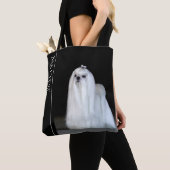 マルチーズ トートバッグ (クローズアップ)