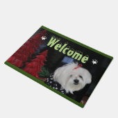 マルチーズ ドアマット (アングル)