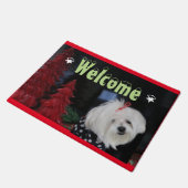 マルチーズ ドアマット (アングル)