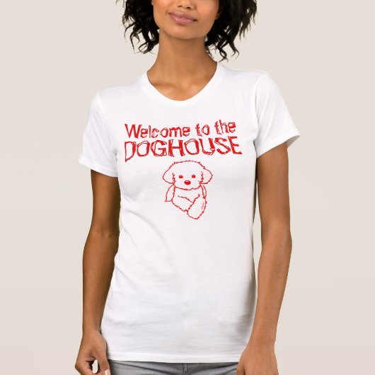 マルチーズ ドッグハウス Tシャツ (正面)