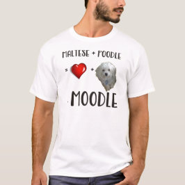 マルチーズ + プードル= Moodle Tシャツ