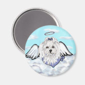 マルチーズ マグネット (正面/裏面)