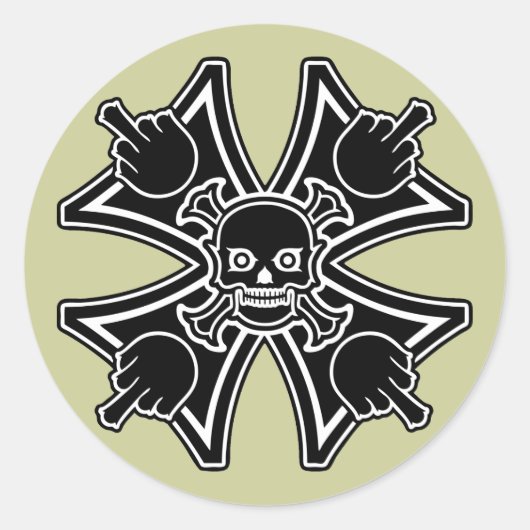 マルチーズ ラウンドシール (正面)