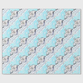 マルチーズ ラッピングペーパー (フラット)