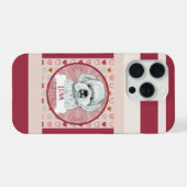 マルチーズ + 名前 バレンタイン ハート iPhone 11 Pro カー iPhoneケース (裏面横)
