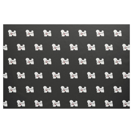 マルチーズ/Havanese愛 ファブリック (ファットクウォーター)