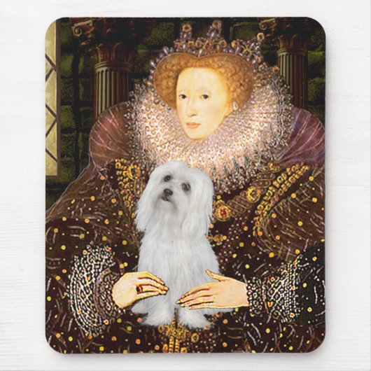 マルチーズ(SD) – クイーン マウスパッド (正面)