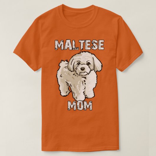 マルチーズ Tシャツ (デザイン正面)