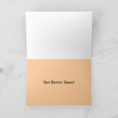 マルチーズGet Well Soon Card カード (内部)