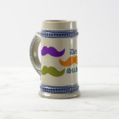 マルチ柄のヒゲ ビールジョッキ (正面左)