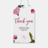 マルチ フローラル ブライダル シャワー ギフトタグ (正面)