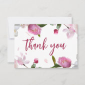 マルチ フローラル ブライダル シャワー サンキューカード (正面)