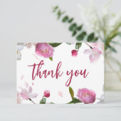 マルチ フローラル ブライダル シャワー サンキューカード (スタンド正面)