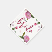 マルチ フローラル ブライダル シャワー スタンダードカクテルナプキン (角)