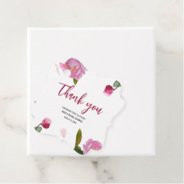 マルチ フローラル ブライダル シャワー フェイバータグ