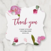 マルチ フローラル ブライダル シャワー フェイバータグ (正面)