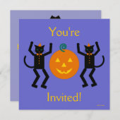 マルツキンハローウィンパーティ招待状 招待状 (正面/裏面)