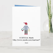 マルツパーソナライズされたキン聖ルシアの日のグリーティングカード シーズンカード (裏面)