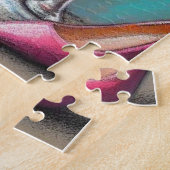 マルテかわいらしニを熟考しているネズミの女性 ジグソーパズル (側面)