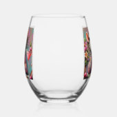 マルテかわいらしニを熟考しているネズミの女性 ステムなしワイングラス (左)