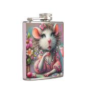 マルテかわいらしニを熟考しているネズミの女性 フラスク (右)