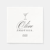 マルティおもしろいニオリーブバーレストランカクテル スタンダードカクテルナプキン (正面)