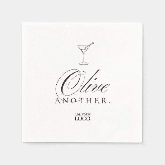 マルティおもしろいニオリーブバーレストランカクテル スタンダードカクテルナプキン (正面)