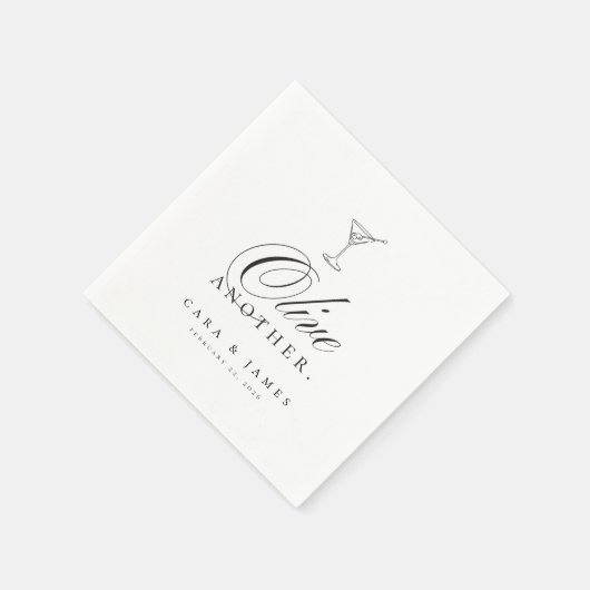 マルティおもしろいニオリーブ別の結婚カクテル スタンダードカクテルナプキン (角)