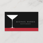 マルティエレガントーニ·カクテル·グラス·バーテンダー 名刺 (正面)