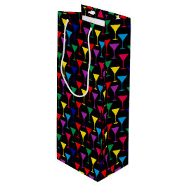 マルティカラフルニカクテルパターン ワインギフトバッグ