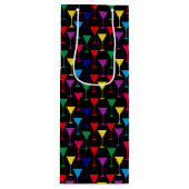 マルティカラフルニカクテルパターン ワインギフトバッグ (正面)