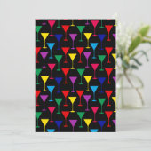 マルティカラフルニカクテルパターン 招待状 (スタンド正面)