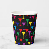 マルティカラフルニカクテルパターン 紙コップ (左)
