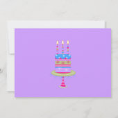 マルティカラフルニグラスバースデーパーティー 招待状 (裏面)