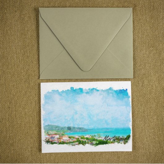 マルティカリブのニク熱帯島 ポストカード