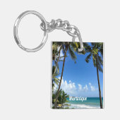 マルティカリブのニーク島（ラベル付き） キーホルダー (正面左)