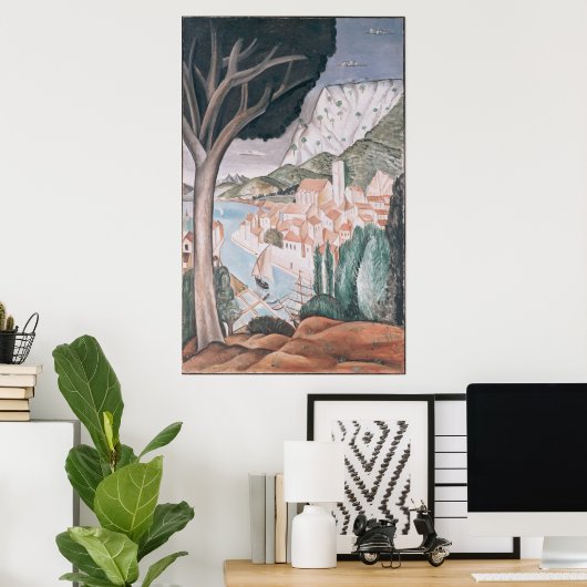 マルティゲス(Harbor in Provence) ポスター (ホームオフィス)