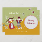 マルティザー人形グリーティングカード (正面/裏面)