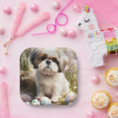 マルティチドッグとイースターエッグホリデー ペーパープレート (パーティー)