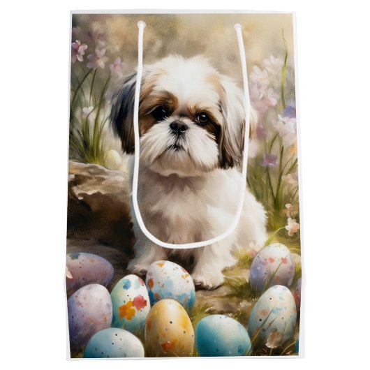 マルティチドッグとイースターエッグホリデー ミディアムペーパーバッグ (裏面)