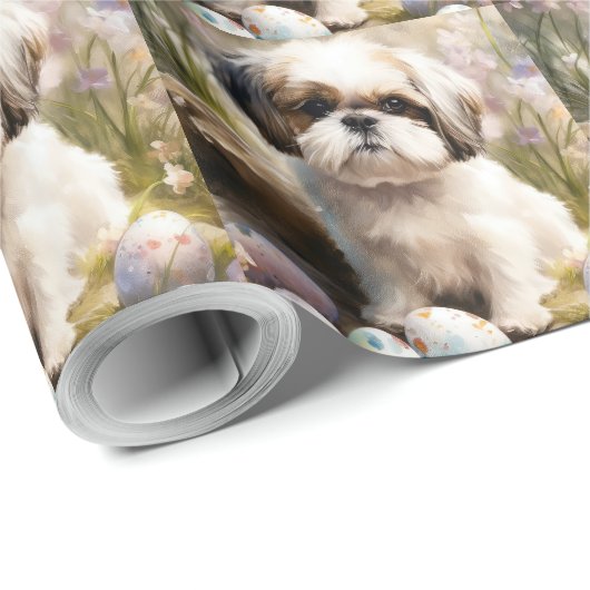 マルティチドッグとイースターエッグホリデー ラッピングペーパー (ロールコーナー)
